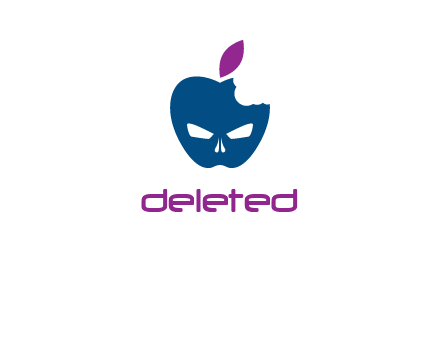 games logo with mask in apple