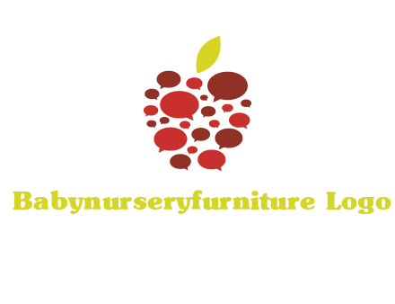 chat bubbles in apple communication logo