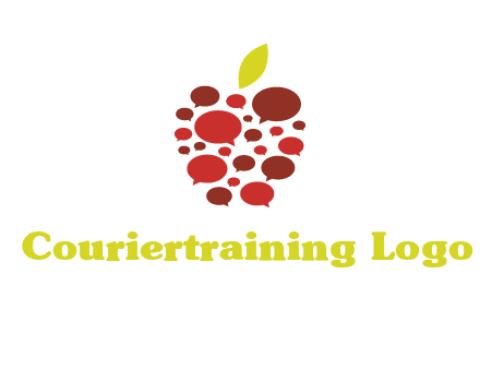 chat bubbles in apple communication logo