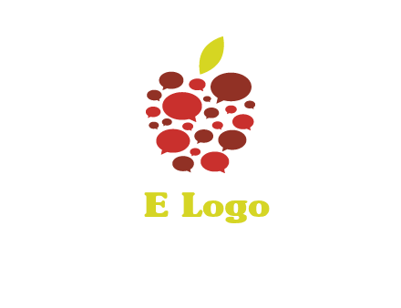 chat bubbles in apple communication logo