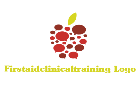 chat bubbles in apple communication logo