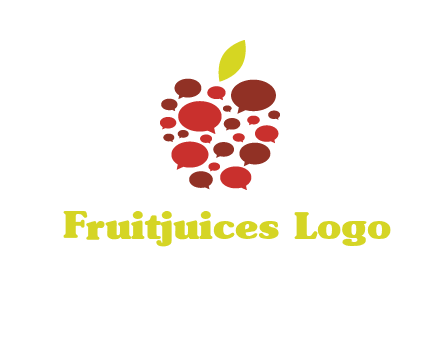 chat bubbles in apple communication logo