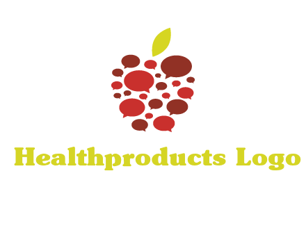 chat bubbles in apple communication logo