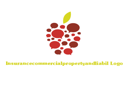 chat bubbles in apple communication logo