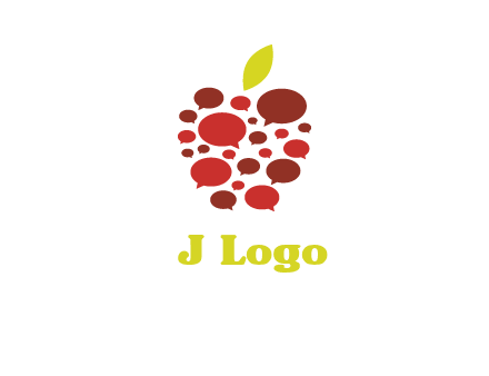 chat bubbles in apple communication logo