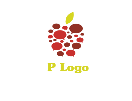 chat bubbles in apple communication logo
