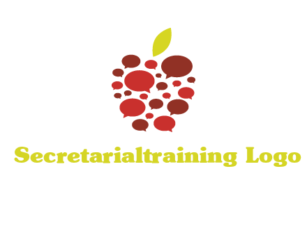 chat bubbles in apple communication logo