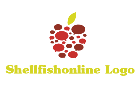 chat bubbles in apple communication logo