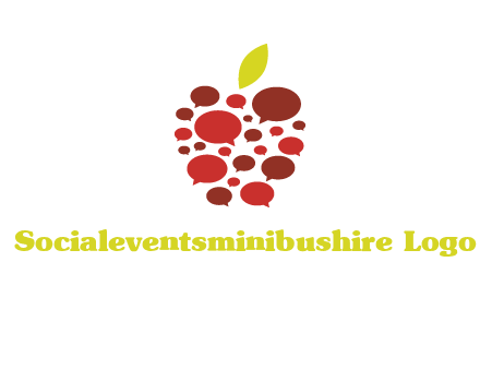 chat bubbles in apple communication logo