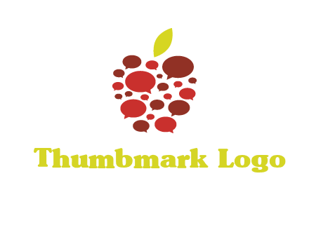chat bubbles in apple communication logo