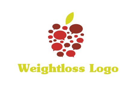chat bubbles in apple communication logo