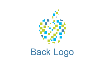 boxes forming apple logo