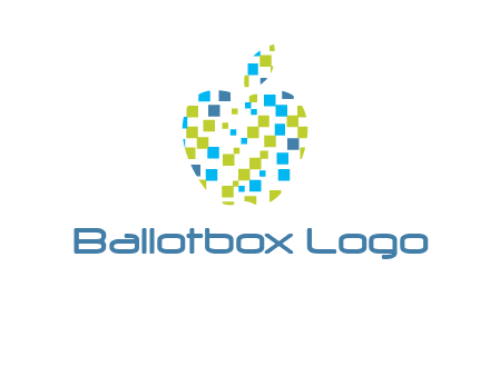 boxes forming apple logo