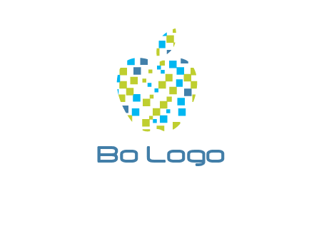 boxes forming apple logo