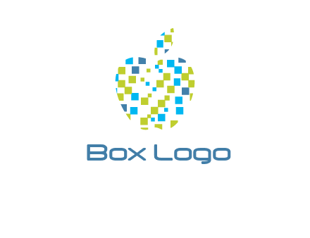 boxes forming apple logo