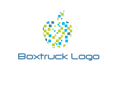 boxes forming apple logo