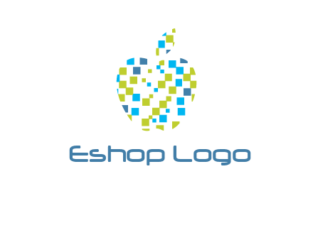 boxes forming apple logo