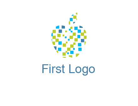 boxes forming apple logo