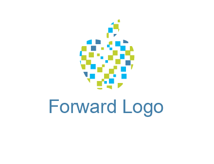 boxes forming apple logo