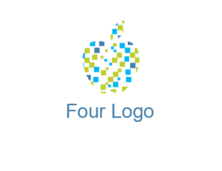 boxes forming apple logo