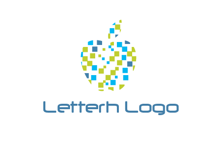 boxes forming apple logo