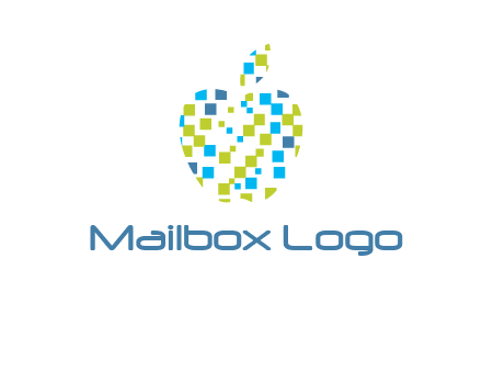 boxes forming apple logo