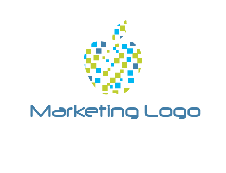 boxes forming apple logo