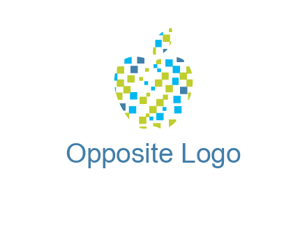 boxes forming apple logo