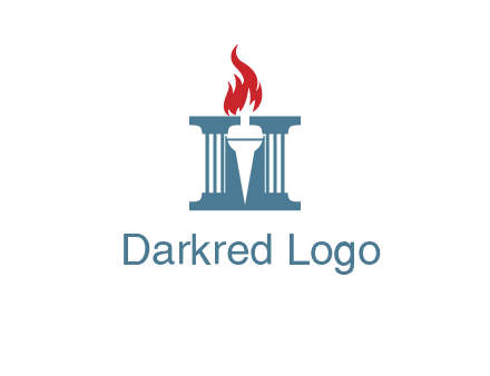 torch icon on a courthouse