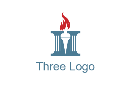 torch icon on a courthouse