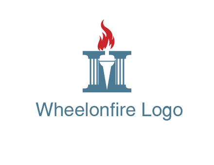 torch icon on a courthouse