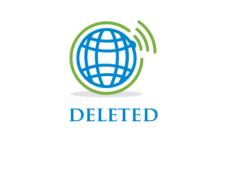 ath giiving out connectivity waves in communication logo