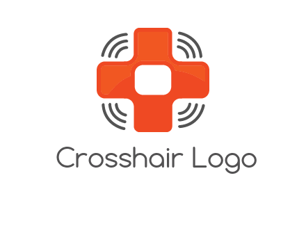 cross with broadcasting waves in communication logo