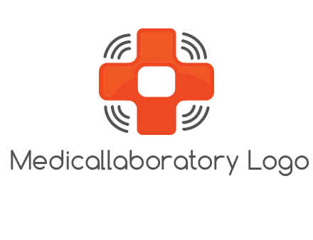 cross with broadcasting waves in communication logo