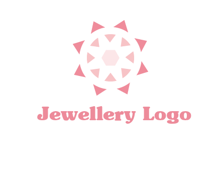 diamond in circular jewelry logo