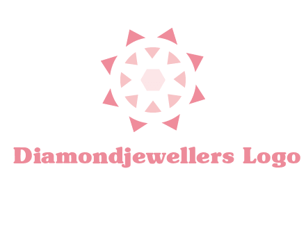 diamond in circular jewelry logo