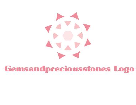 diamond in circular jewelry logo