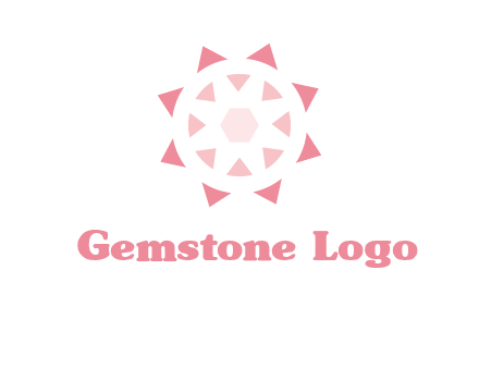 diamond in circular jewelry logo