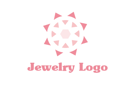 diamond in circular jewelry logo