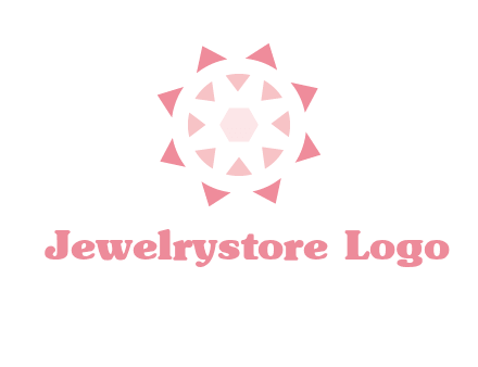 diamond in circular jewelry logo