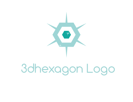 hexagon gemstones jewelry logo