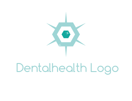 hexagon gemstones jewelry logo