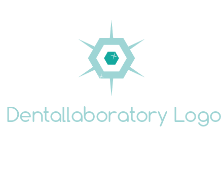 hexagon gemstones jewelry logo