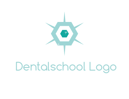 hexagon gemstones jewelry logo