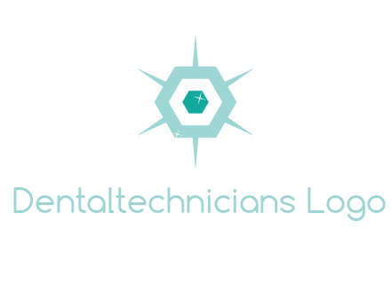hexagon gemstones jewelry logo