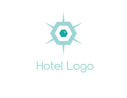 hexagon gemstones jewelry logo