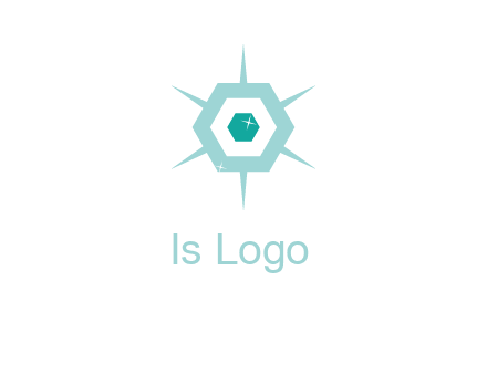 hexagon gemstones jewelry logo