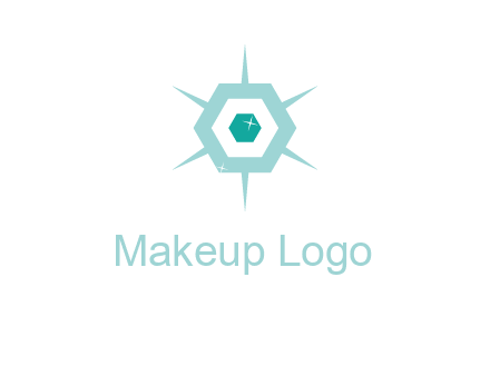 hexagon gemstones jewelry logo
