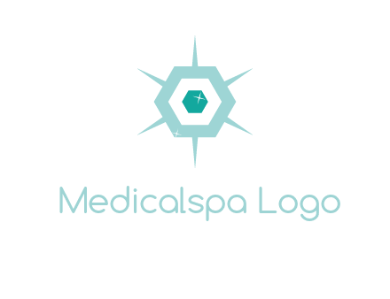 hexagon gemstones jewelry logo