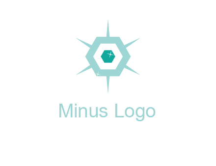 hexagon gemstones jewelry logo
